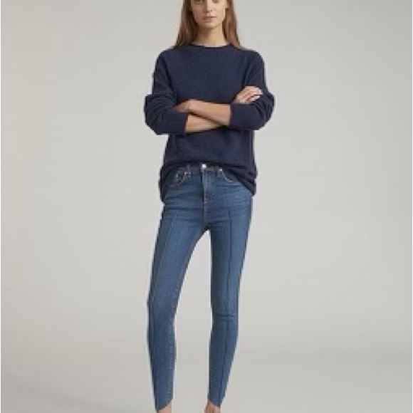 Dark wash jeans they are skinny they’re stretchy they’re soft so comfortable to - Picture 8 of 8